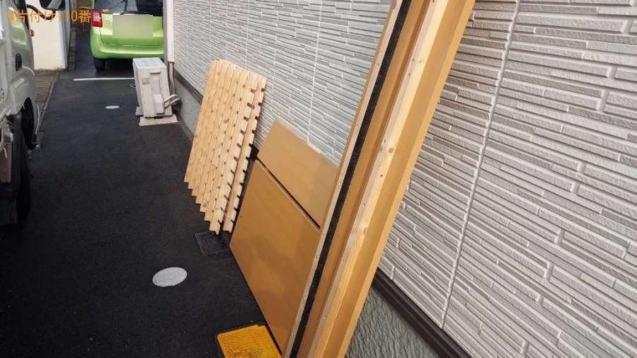 マットレス付きシングルベッドの回収・処分ご依頼　お客様の声