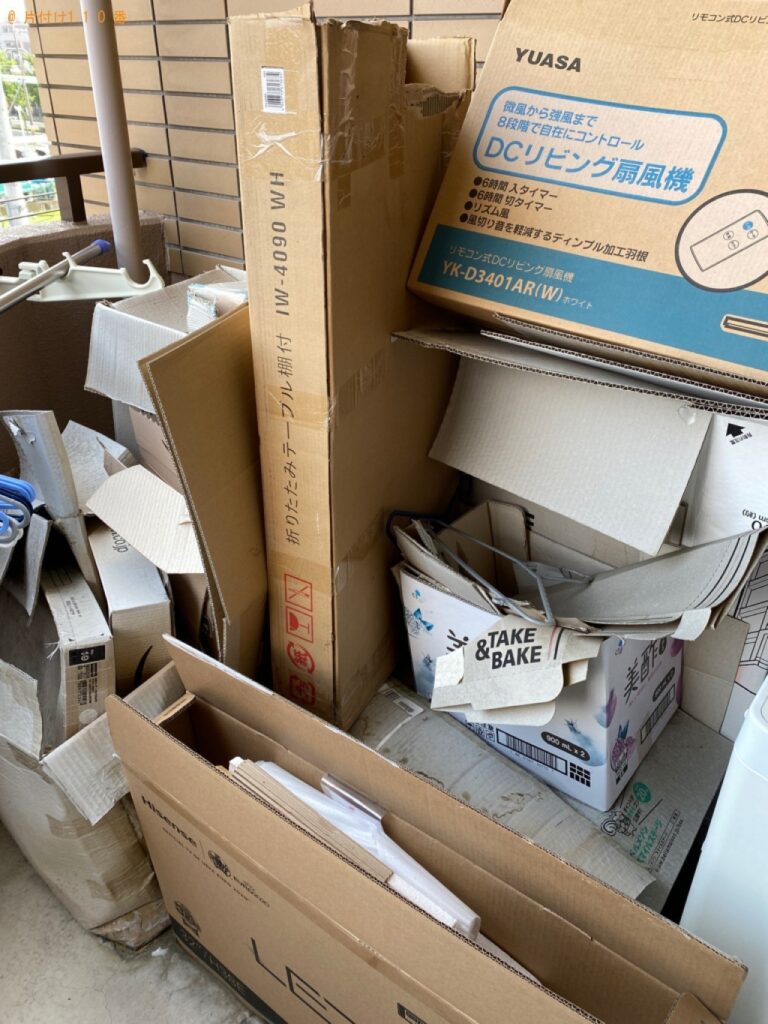 ダンボールの回収・処分と簡単な掃き掃除ご依頼　お客様の声